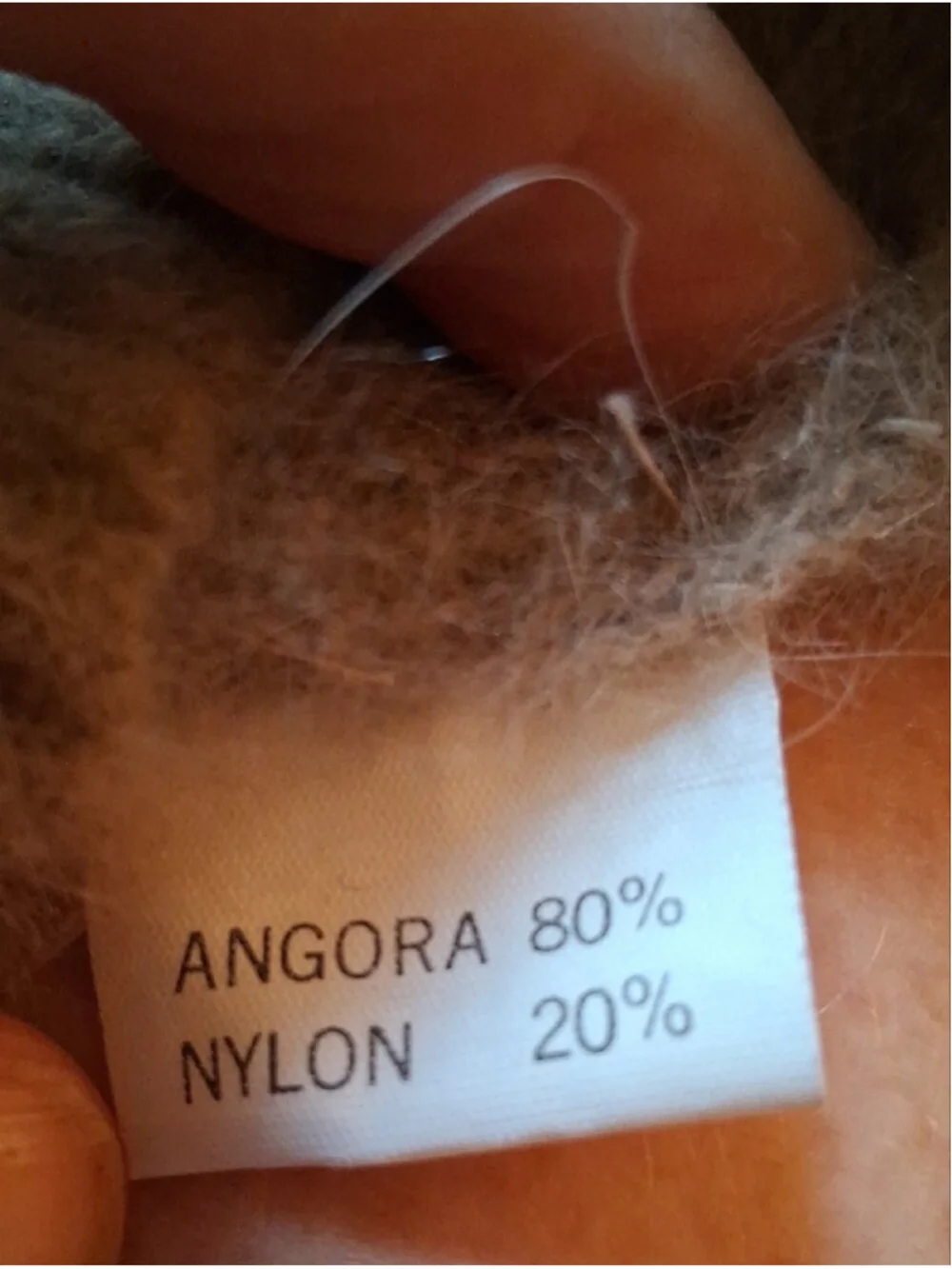 Angora Zip-Neck Women's Turtleneck Sweater S